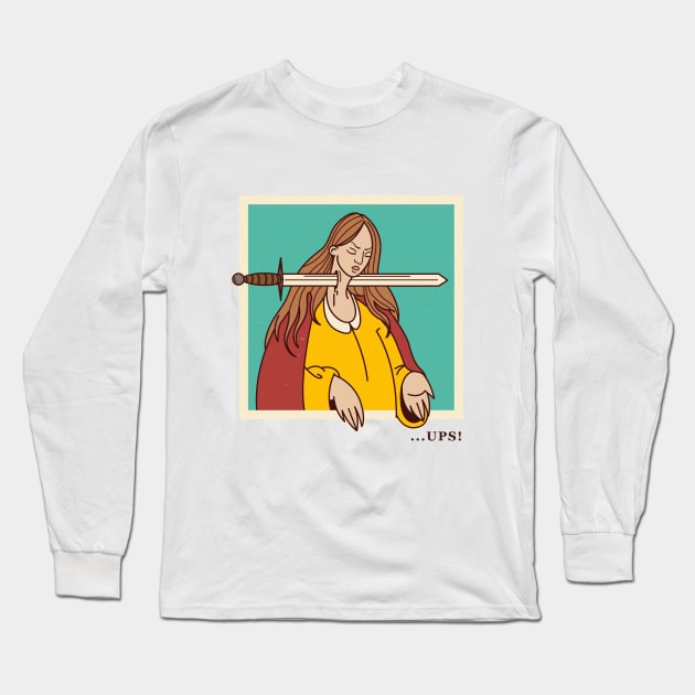 Ups! Long Sleeve T-Shirt by Bresquilla